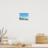 Matthew 28:6 Hij is hier niet, want hij is gestege Poster (Keuken)