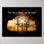 Matthew 28:6 poster (Voorkant)