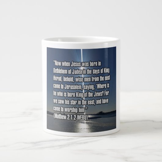 Matthew 2:1–2 WEBU Mug Extra Grote Beker (Voorkant)
