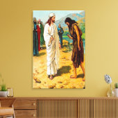 Matthew 3:13-15 Jesus komt naar John Canvas (Insitu (Woonkamer))