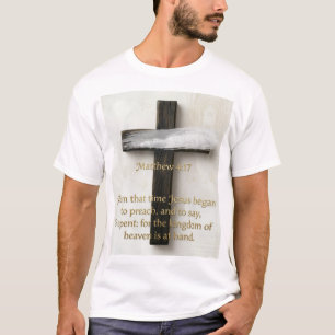 Matthew 4:17 – Bekeer je Kruis T-shirt