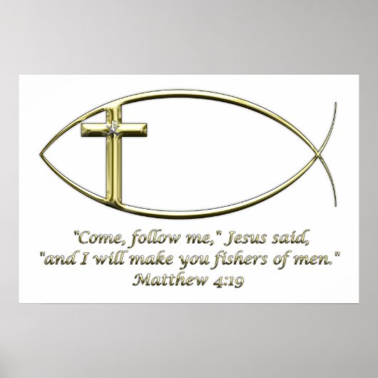 Matthew 4:19 poster (Voorkant)