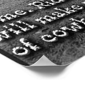 Matthew 4:19 Vereenvoudigde Cowboy versie Poster (Hoek)