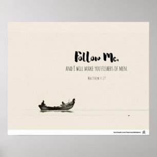 Matthew 4:19 - Vissers van Mannen Poster