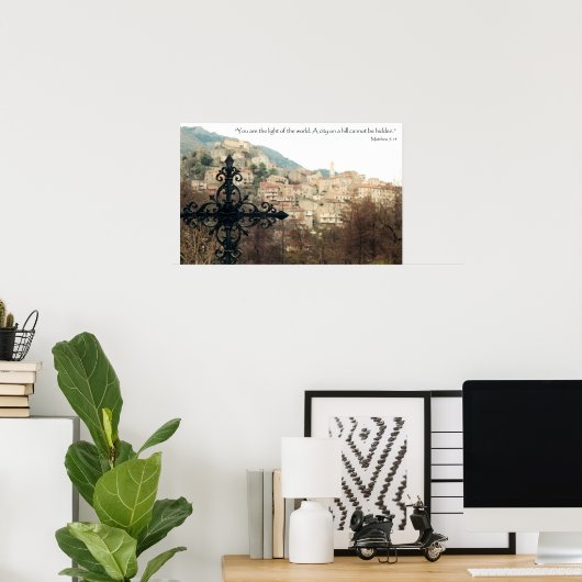 Matthew 5:14 poster (Thuiskantoor)