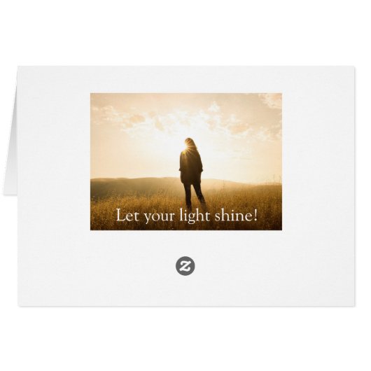 Matthew 5 14 You are the Light of the World Card (Dos Horizontal)