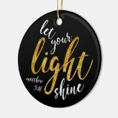 Matthew 5:16 - Uw licht tonen Keramisch Ornament (Links)