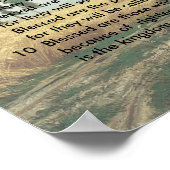 Matthew 5 3-10 Jesus sermon Poster (Hoek)