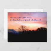 Matthew 5:4 Briefkaart (Voorkant / Achterkant)