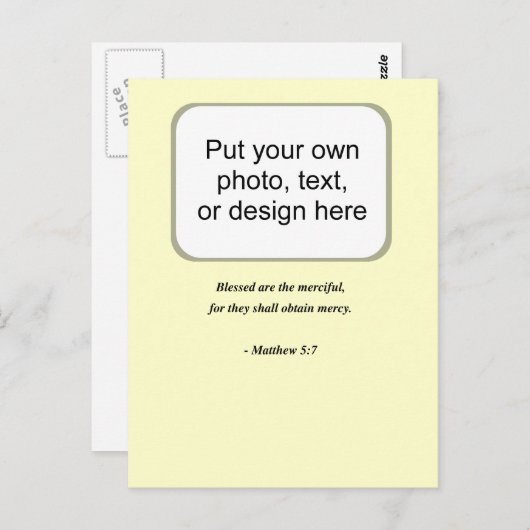 MATTHEW 5:7 BRIEFKAART (Voorkant / Achterkant)