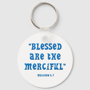 Matthew 5: 7 sleutelhanger