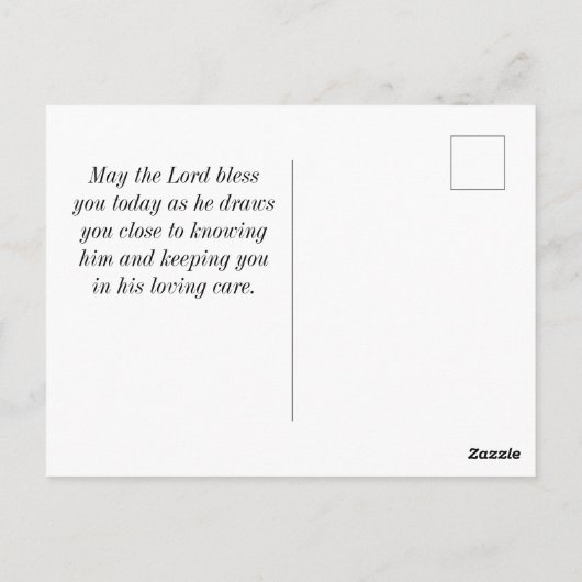 Matthew 5:8 Gezegend zijn zuiver in Bijbelverse ve Briefkaart (Achterkant)