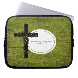 Matthew 6:11 Laptop of Netbook Carrier Sleeve