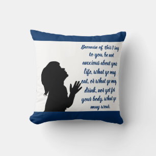 Matthew 6:25 Bijbelverse - Pillow Kussen