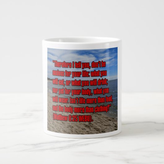 Matthew 6:25 WEBU Mug (Devant)