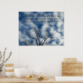 Matthew 6:26 Kijk naar de vogels van de lucht... Poster (Keuken)