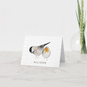 Matthew 6:26 Waterverf vogels Notitiekaartje