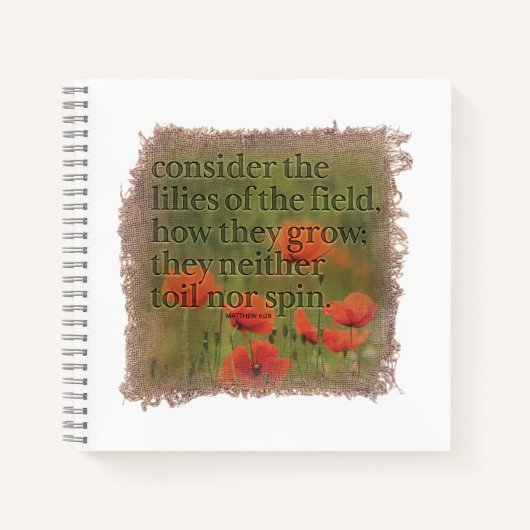 MATTHEW 6:28 Journal (Devant)
