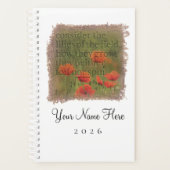 Matthew 6:28 - Personalized Day Planner (Voorkant)