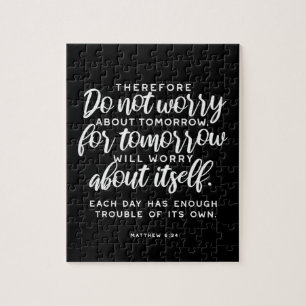 Matthew 6:34 Bijbelversie Legpuzzel