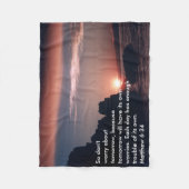 Matthew 6:34 fleece deken (Voorkant)