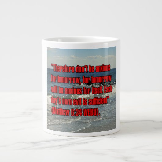 Matthew 6:34 WEBU Mug (Devant)