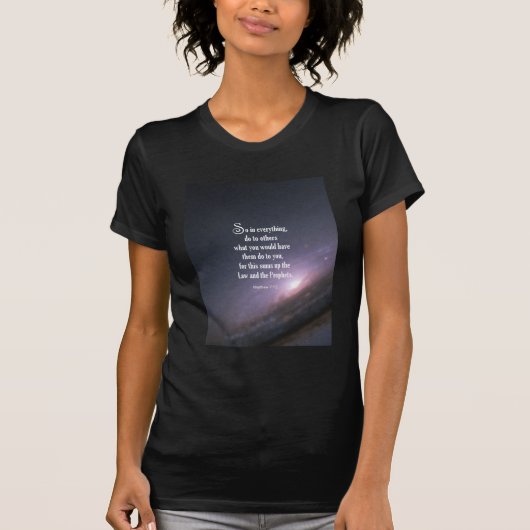 Matthew 7:12 t-shirt (Voorkant)