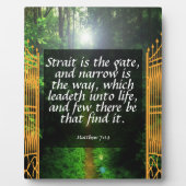 Matthew 7:14 fotoplaat (Voorkant)