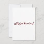 Matthew 7:5 KJV Bijbel Vat Wenskaart Kaart (Achterkant)