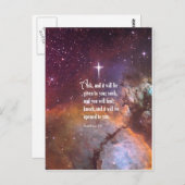 Matthew 7:7 briefkaart (Voorkant / Achterkant)