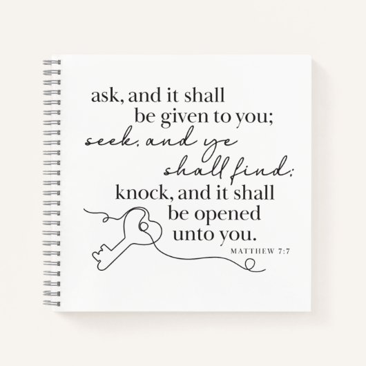 MATTHEW 7:7 - Journal (Devant)