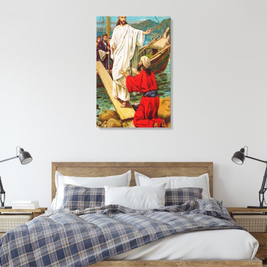 Matthew 8:28-34 Reeks Vrij van het Canvas van Demo (Insitu (Slaapkamer))