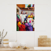 Matthew 9:1-8 Jesus Forgave en Heals Poster (Keuken)