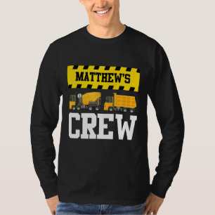 Matthew Construction Crew Custom Dumptruck Tr T-shirt