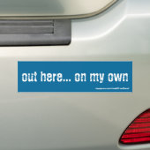Matthew Frost - "Op mijn eigen Bumpersticker" Bumpersticker (Op auto)