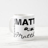 MATTHEW - Personnaliser La Mug (Devant gauche)