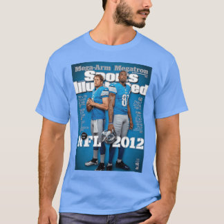 Matthew Stafford Calvin Johnson 2012 Football Prev T-shirt