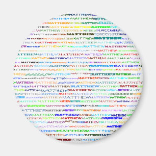 Matthew Text Design II Round Magnet Magneet