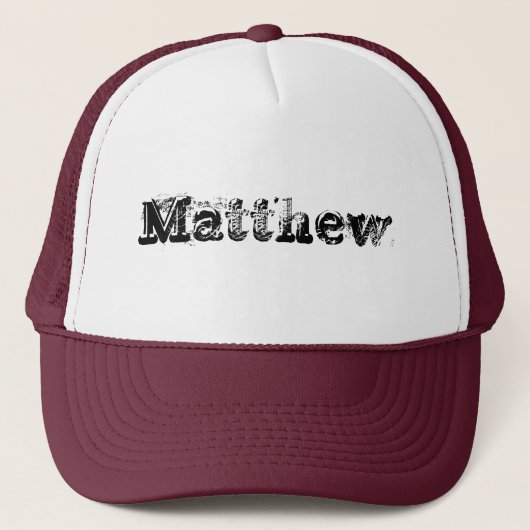 Matthew Trucker Pet (Voorkant)