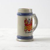 Matthews Coat of Arms Stein / Matthews Crest Stein Bierpul (Voorkant rechts)