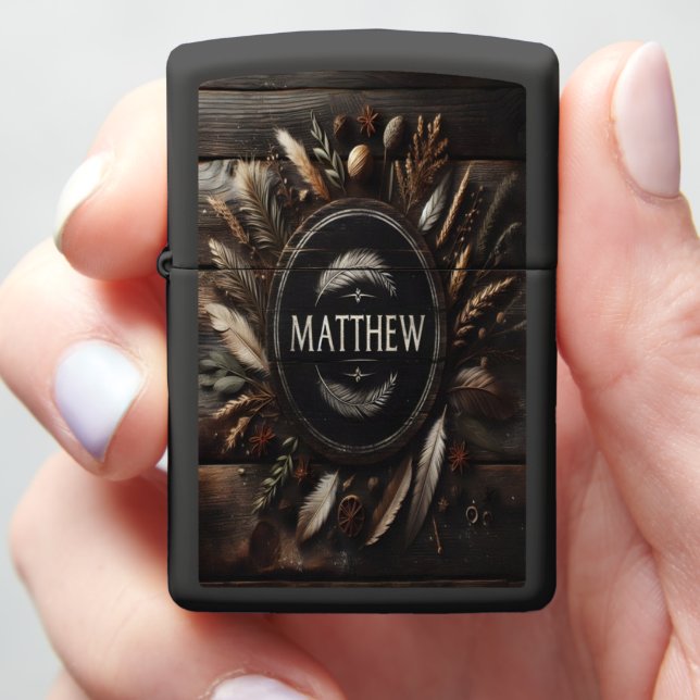 Matthew's rustieke naamplaat (In Hand)