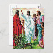 Matthieu 10 Jésus envoie les douze cartes postales (Devant / Derrière)