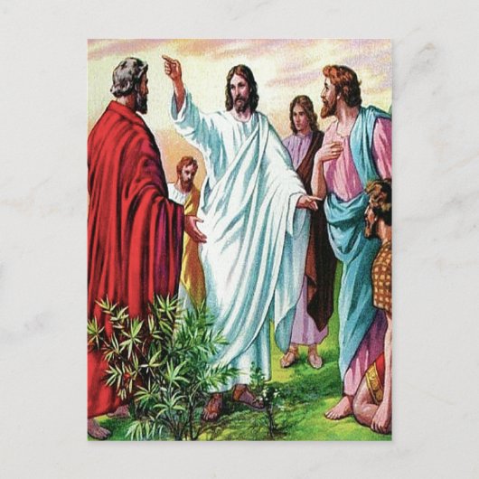 Matthieu 10 Jésus envoie les douze cartes postales (Devant)