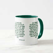Matthieu 11:27 KJV Bible Écriture Mug à deux tons (Devant droit)