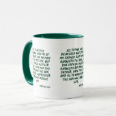 Matthieu 11:27 KJV Bible Écriture Mug à deux tons (Devant gauche)