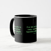 Matthieu 11:30 KJV Bible Écriture Mug à deux tons (Devant gauche)
