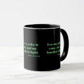 Matthieu 11:30 KJV Bible Écriture Mug à deux tons (Devant droit)