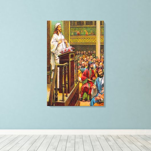 Matthieu 13:53-58 Enseignants dans la toile de Syn (Insitu (Plancher de Bois))