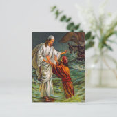 Matthieu 14:28-33 Seigneur, Sauvez-moi carte posta (Debout devant)
