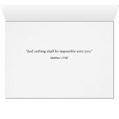 Matthieu 17:20 Rien n'est impossible Montagnes Ble (Intérieur Horizontal (Bas))